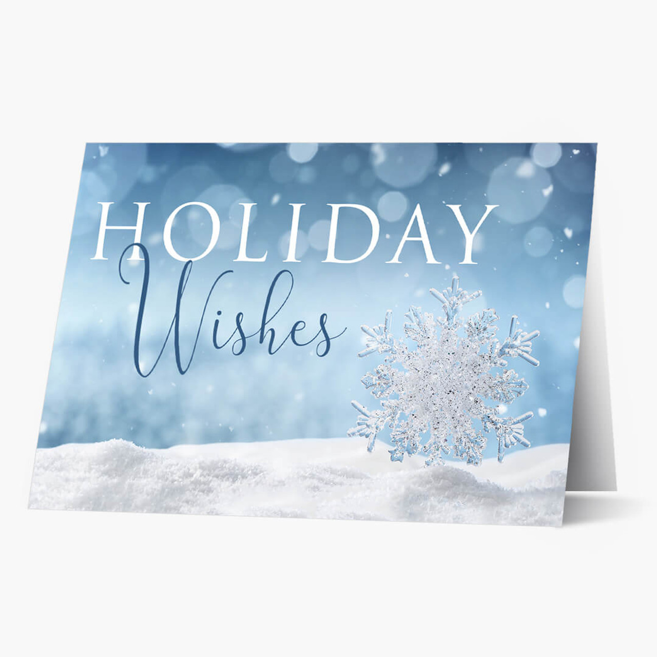 Shimmering Wishes Holiday Wishes Christmas Card