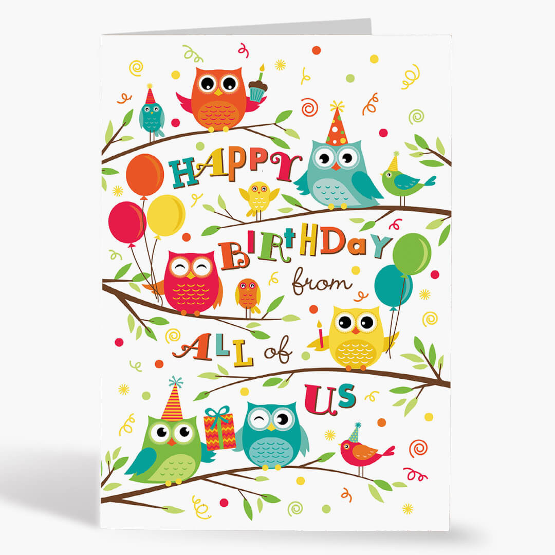 Owl-trageous Greeting Birthday Card