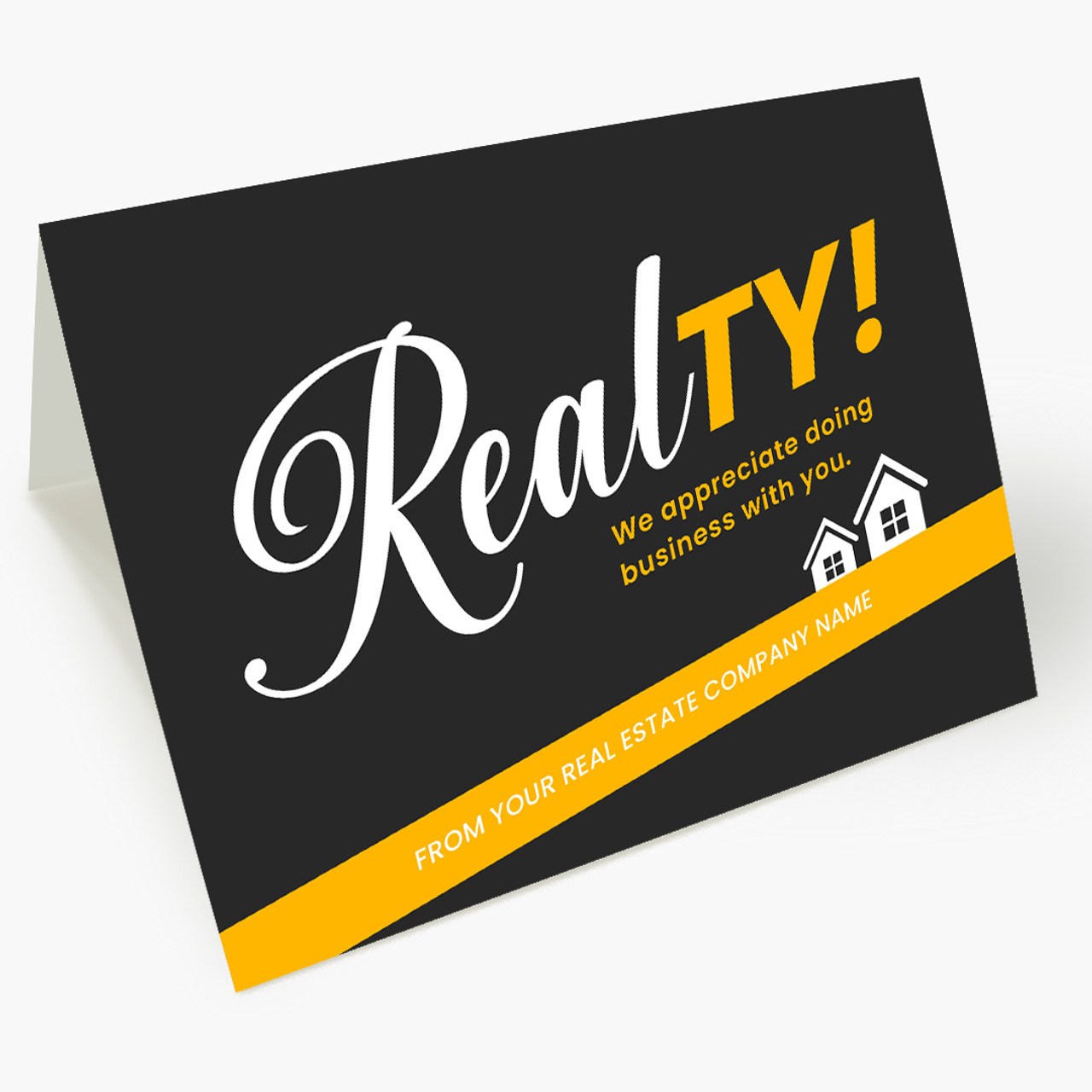 RealTY Yellow Thank You Card
