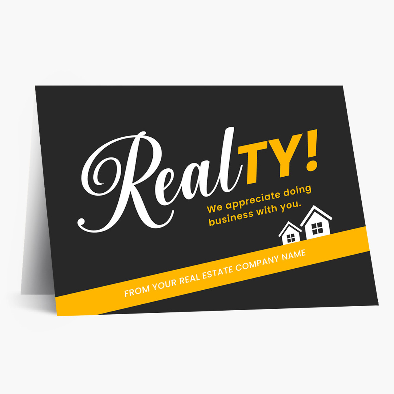 RealTY Yellow Thank You Card