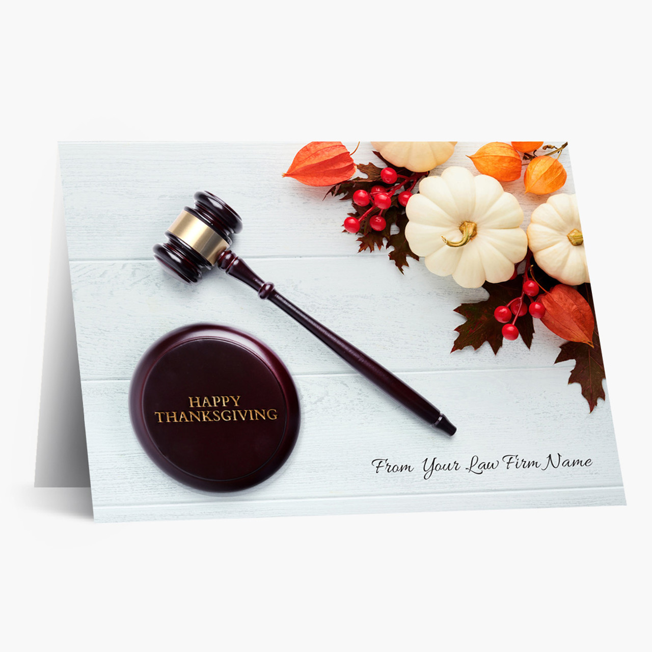 Legal Autumn Decors Thanksgiving Card