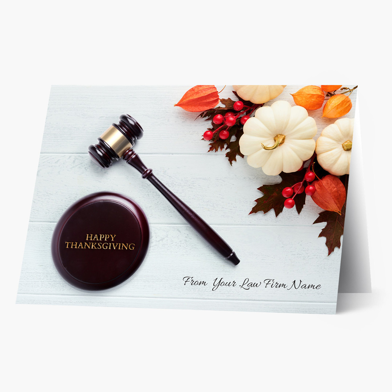 Legal Autumn Decors Thanksgiving Card