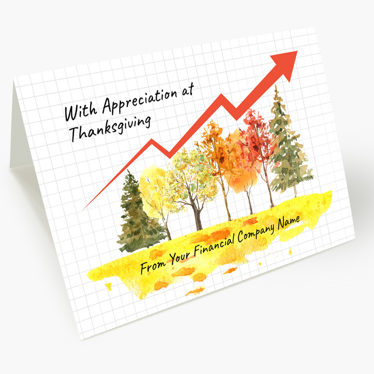 Autumn Trees Appreciation Thanksgiving Card