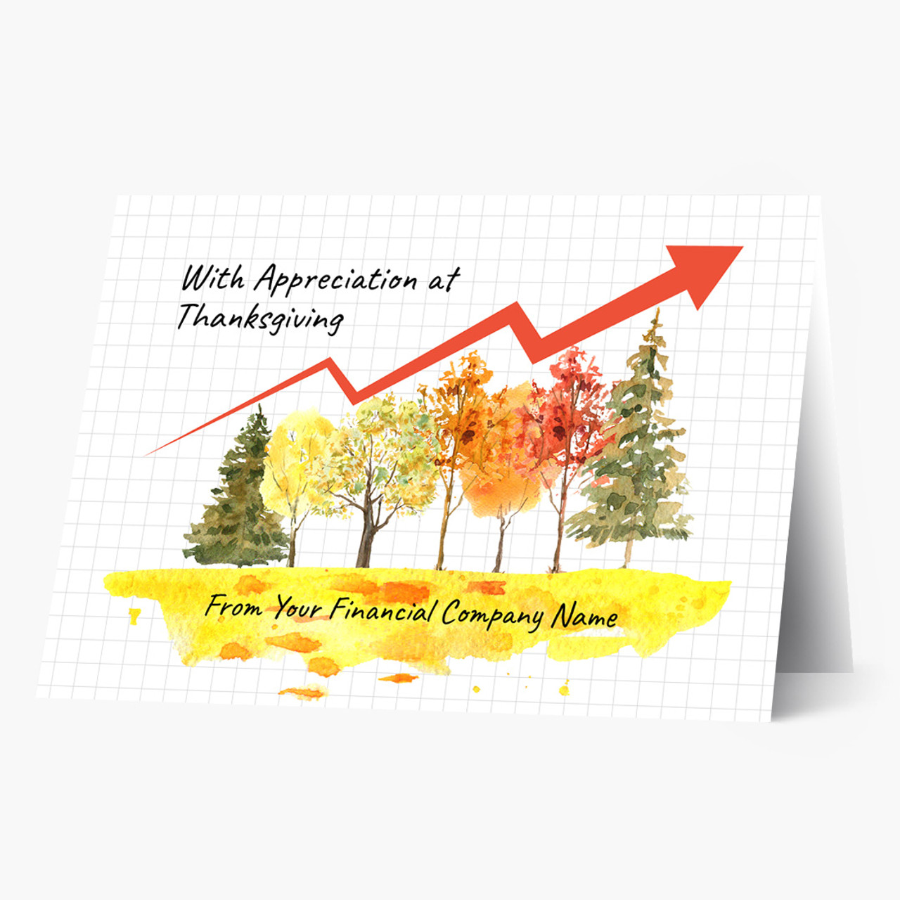 Autumn Trees Appreciation Thanksgiving Card