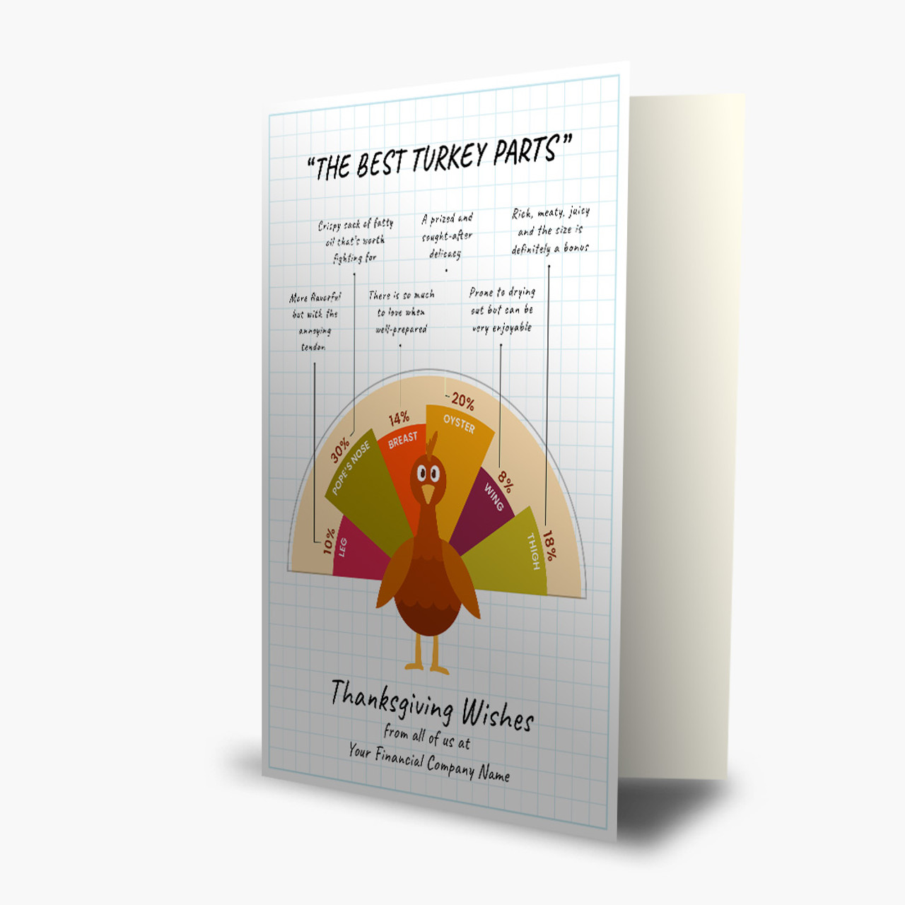 Turkey Chart Thanksgiving Card