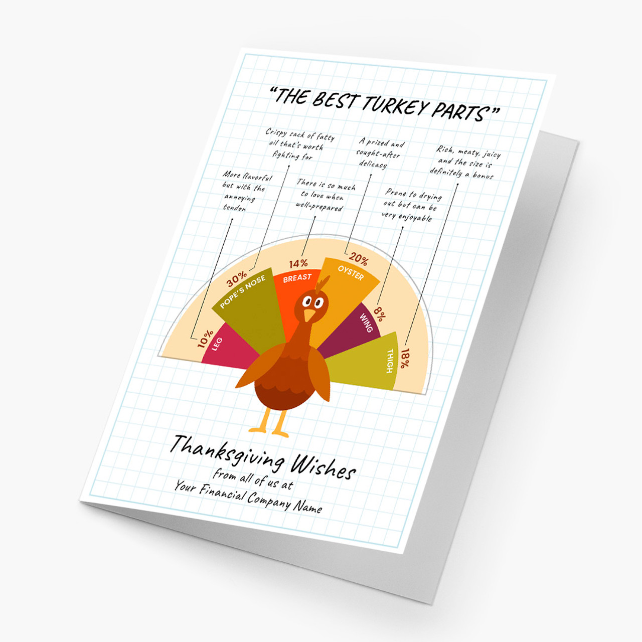 Turkey Chart Thanksgiving Card