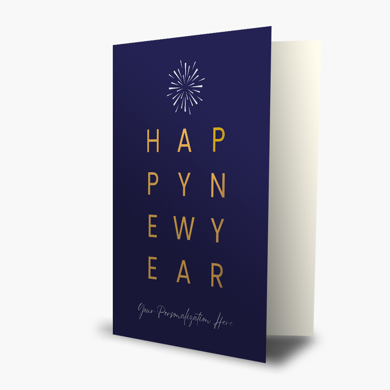 Minimal Typography New Year Card