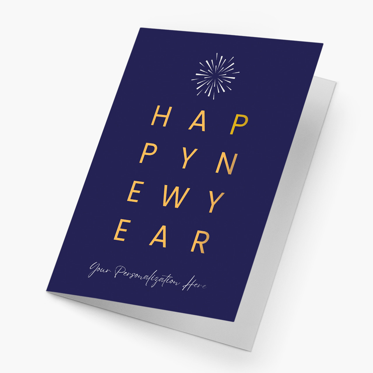 Minimal Typography New Year Card