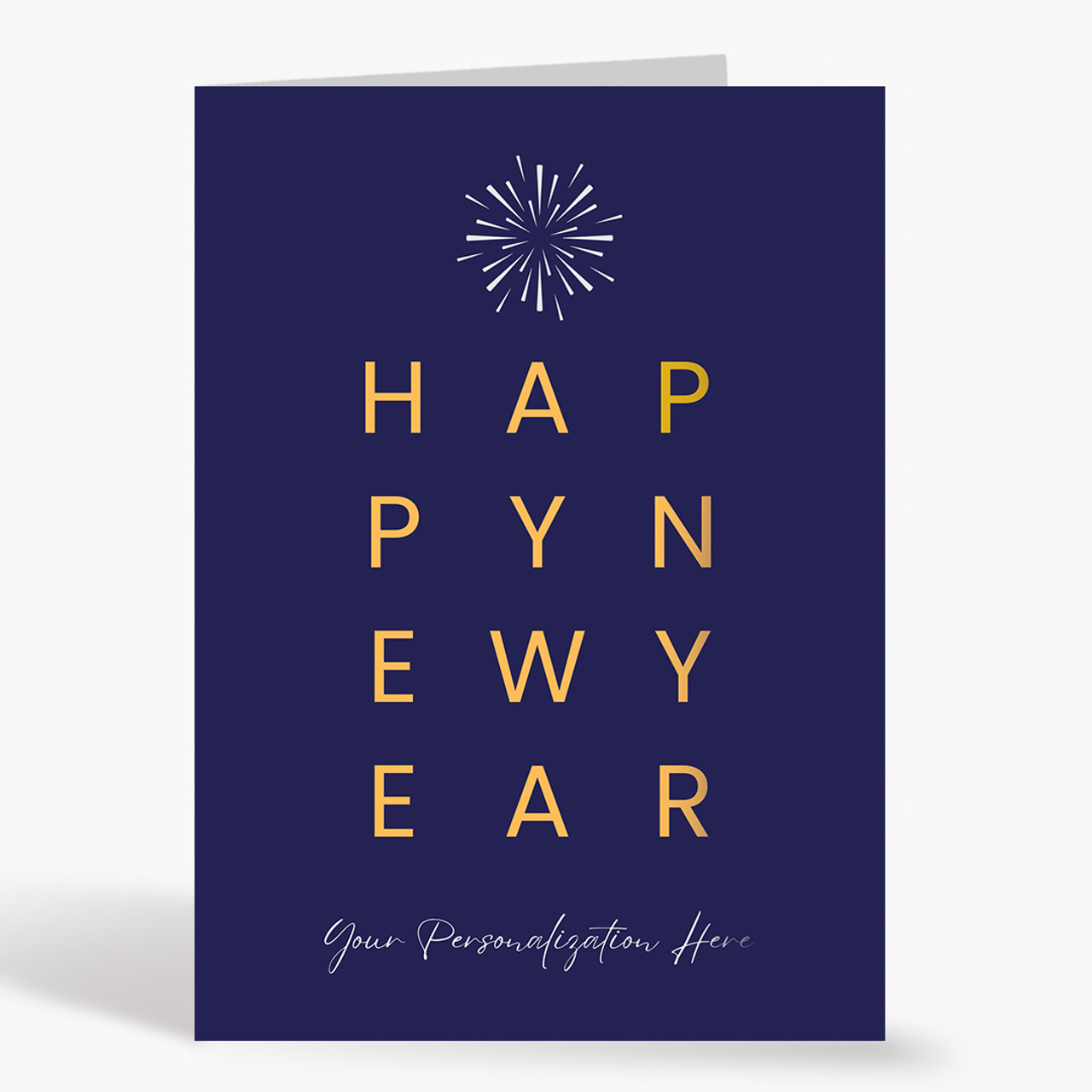 Minimal Typography New Year Card