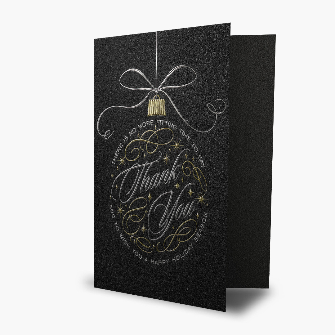 Ebony Thank You (DARK CARDSTOCK)