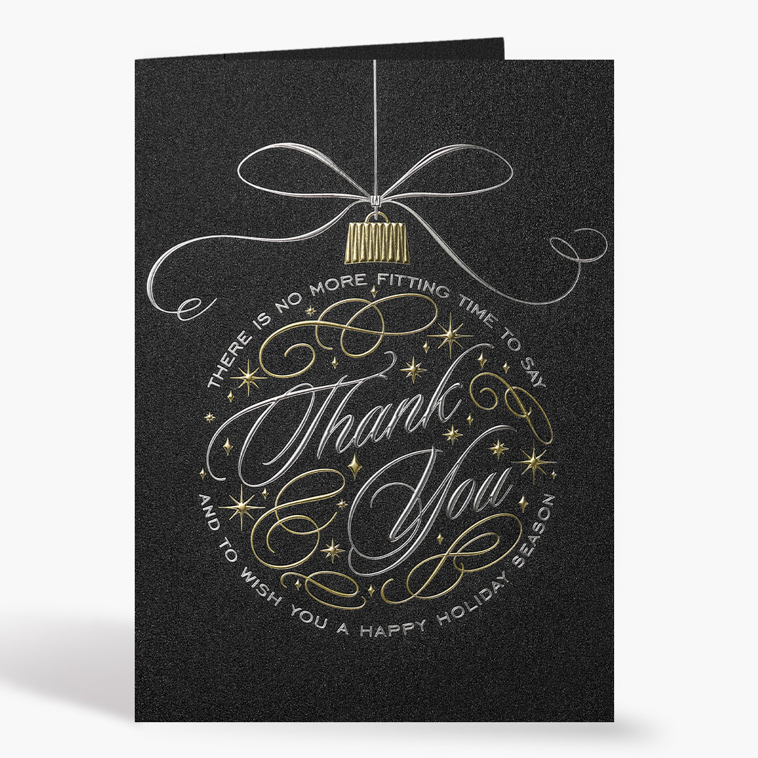Ebony Thank You (DARK CARDSTOCK)