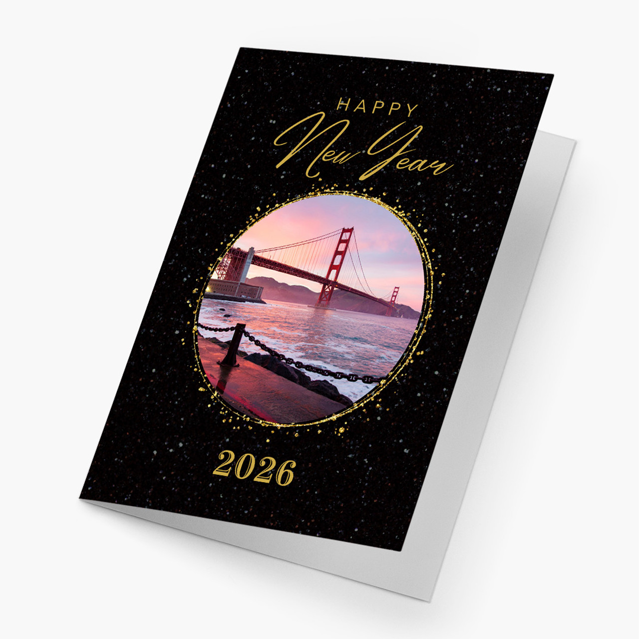 Golden View New Year Card - San Francisco