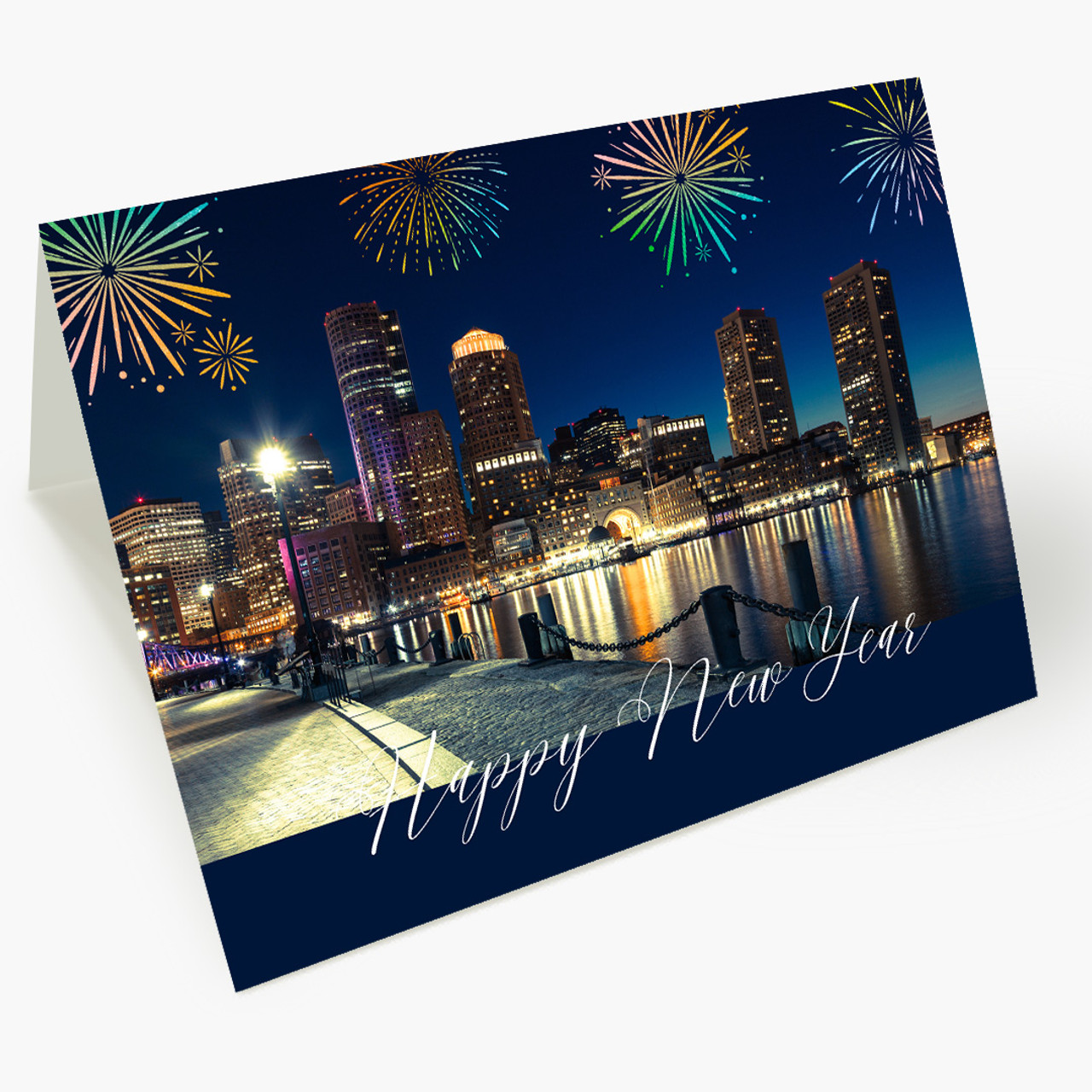 New Year Cityscape Radiance - Boston