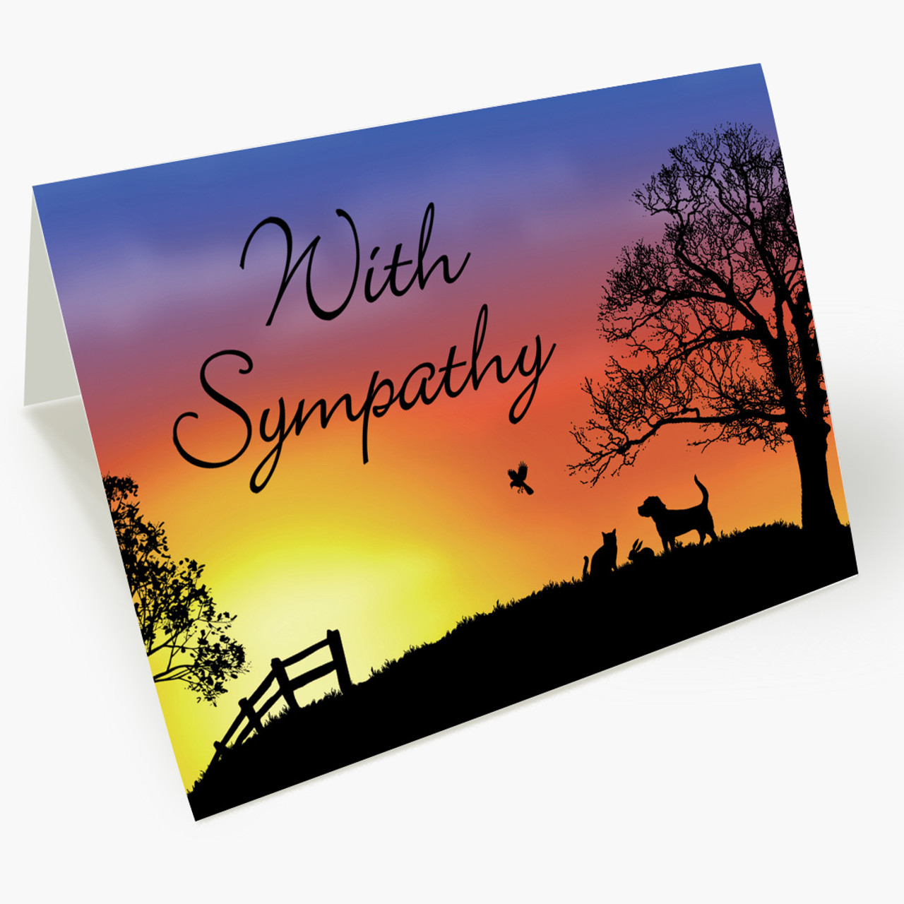 Twilight Pet Sympathy Card