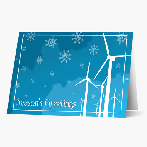 Wind Farm Greetings Christmas Card