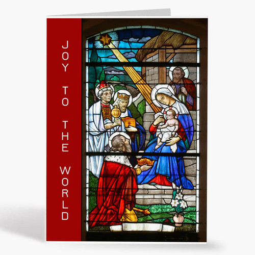 Stained Glass Christmas Card