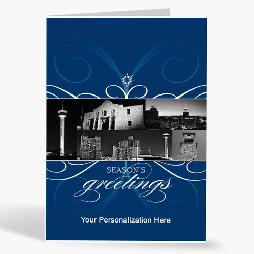 San Antonio City Florish Christmas Card