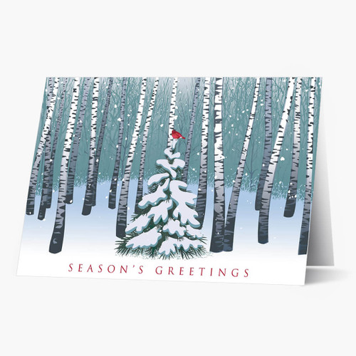 Watercolor Christmas Tree Christmas Greeting Card Envelope - Temu