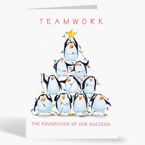 Teamwork Tree Christmas Card