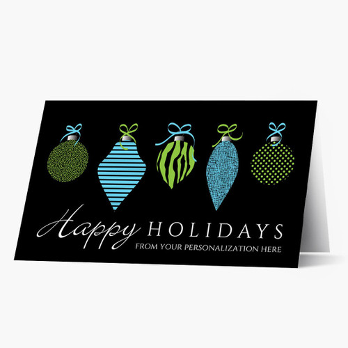 Holiday Ornaments Christmas Card