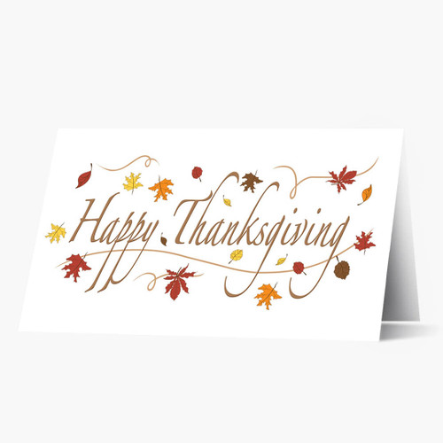 Happy Thanksgiving Foliage Card