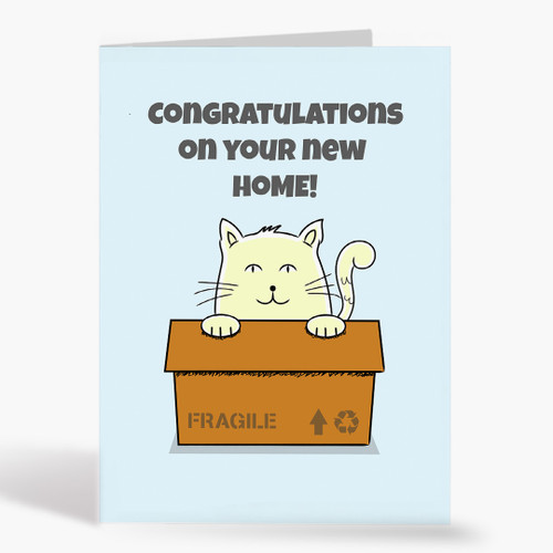 Cat Box Congratulations Card