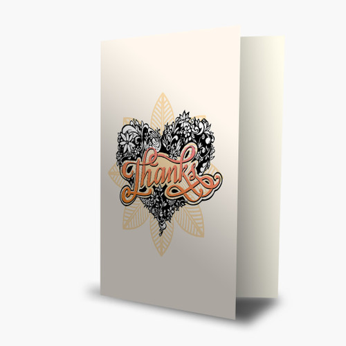 Thank You - Tattooed Heart 2 Card