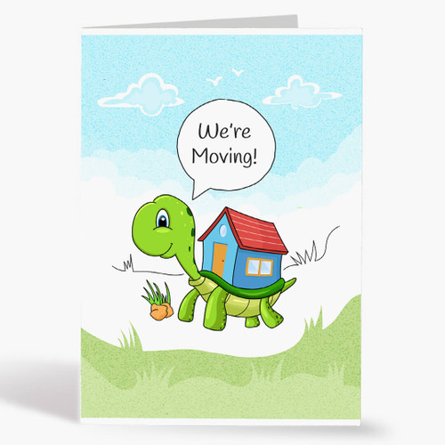 We're Moving Turtle Real Estate Card