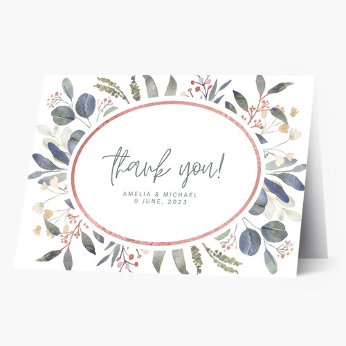 Watercolor Flower Thank You Greeting Card - Papyrus