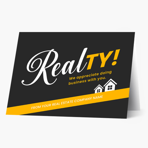 RealTY Yellow Thank You Card