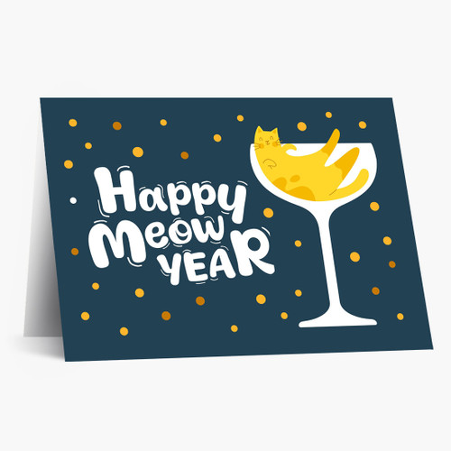 Happy Meow Year New Year Card