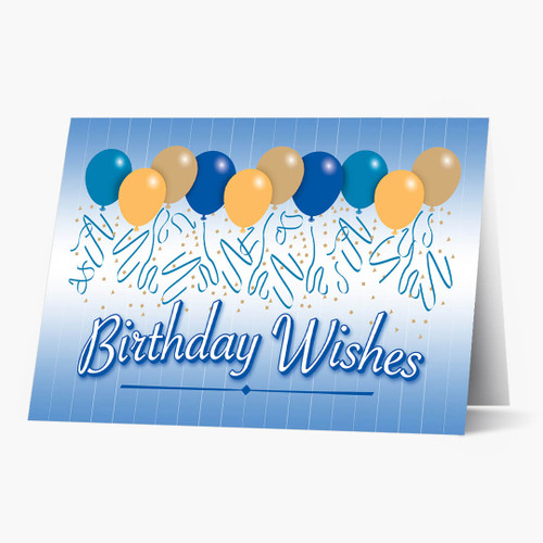Balloons Birthday Card