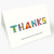 Colorful Homes Typography Thank You Card