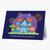 Bright Colored Home New Year Card