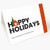 Striped Happy Holidays House Christmas Card