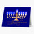 Bright Menorah Hanukkah Card