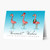Flamingo Wishes Christmas Card