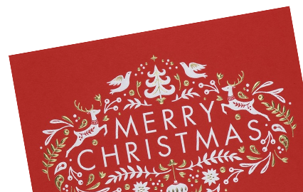 Christmas Elegance Red - Merry Christmas Cards