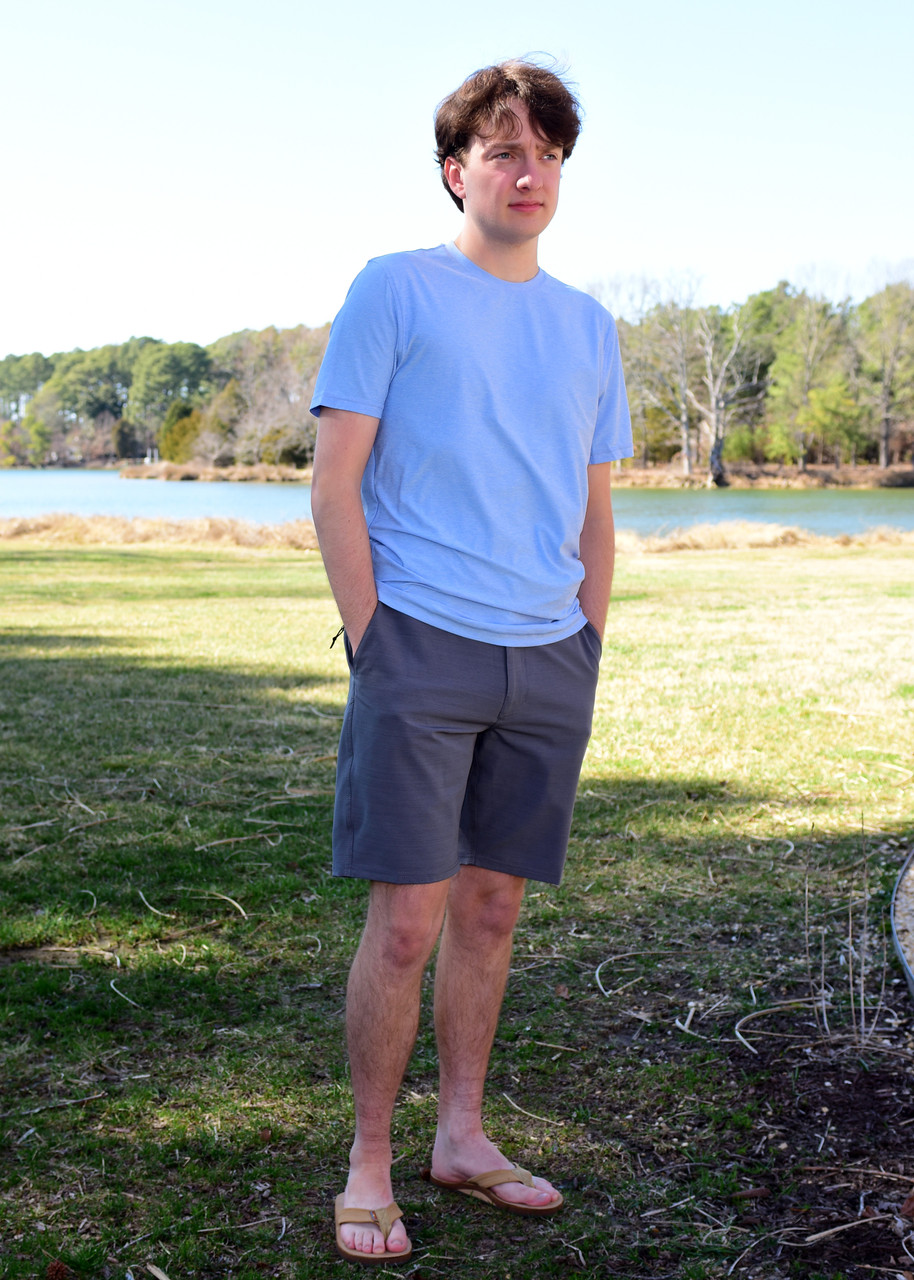 Performance SS Tech Tee-Blue Heather