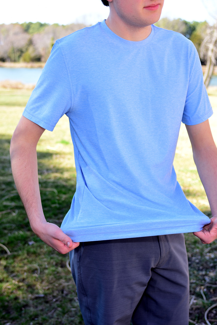 Performance SS Tech Tee-Blue Heather