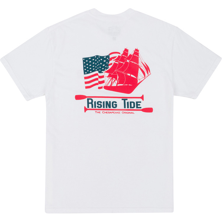 Patriotic Flag & Ship Tee