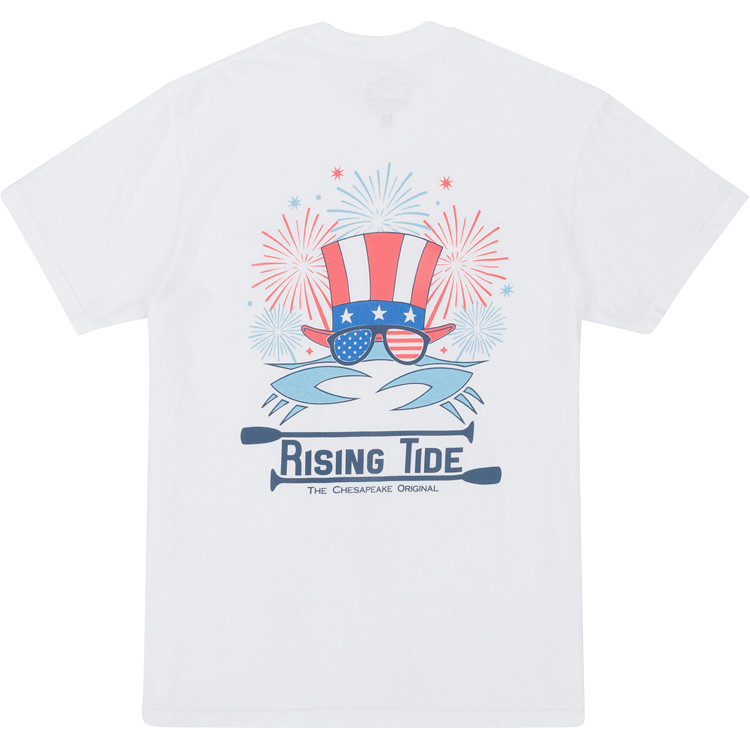 Uncle Sam Crab Tee- White