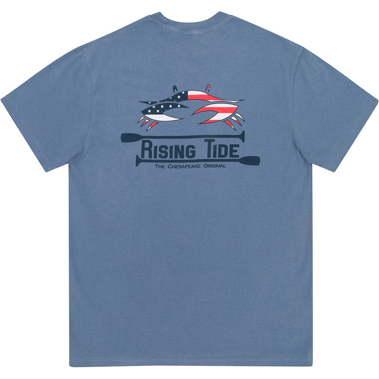 American Crab Tee-Blue Jean