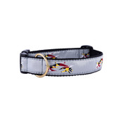 Rising Tide Large Dog Collar - Maryland Flag Crab Logo