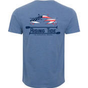 American Crab Tee- Denim Heather