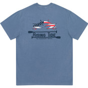 American Crab Tee-Blue Jean