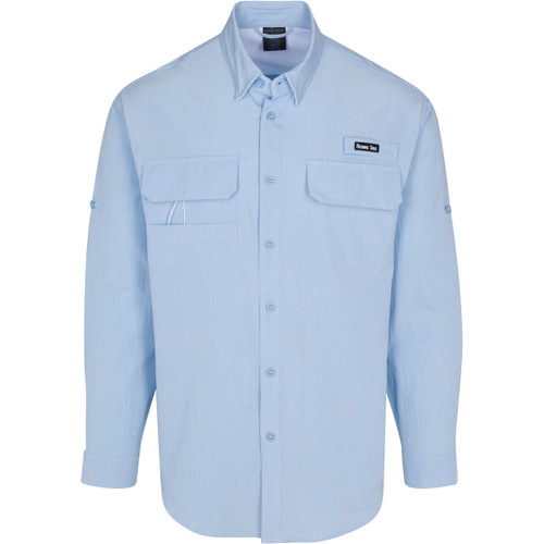 Men's Bimini Long Sleeve Fishing Shirt - Blue