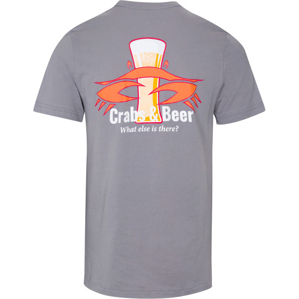 Crab and Beer Tee - Grey