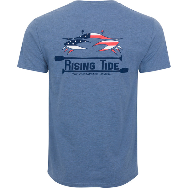 American Crab Tee- Denim Heather