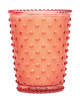 No. 4 Watermelon Basil Hobnail Glass Candle